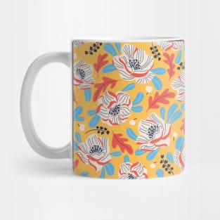 Fun color floral surface pattern Mug